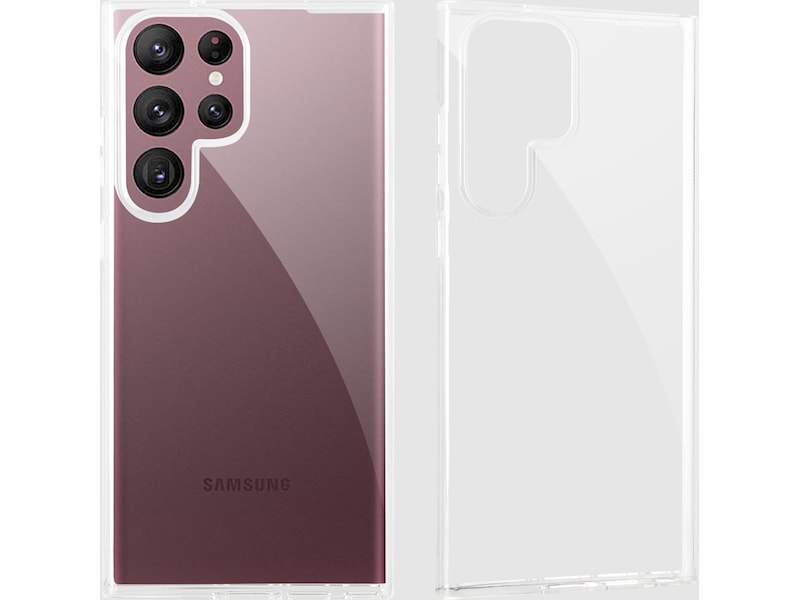 iiglo Galaxy S23 Ultra Silikonskydd (transparent) Skydd