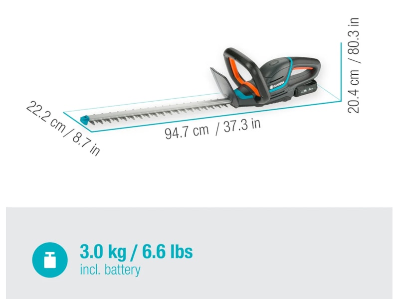 Gardena häcksax ComfortCut 50/18V P4A Häcksaxar
