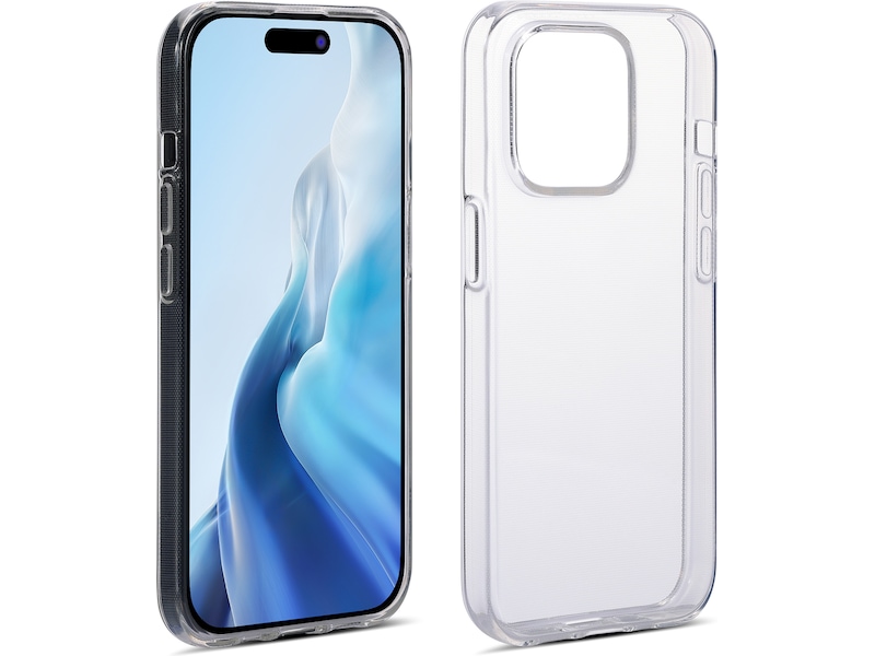 iiglo iPhone 15 Pro Silikonskydd (transparent) Skydd