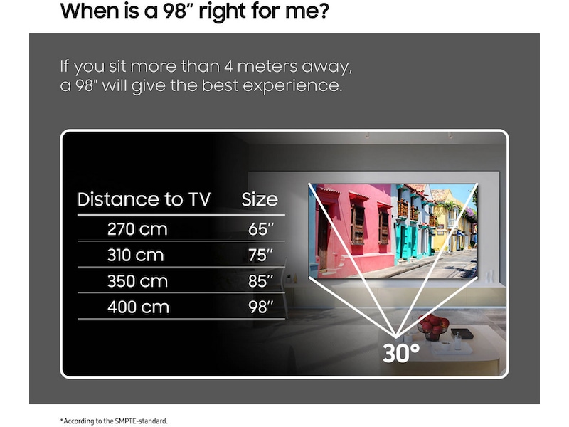 Samsung 98" Q80 QLED 4K TV TQ98Q80C Över 80 tums TV