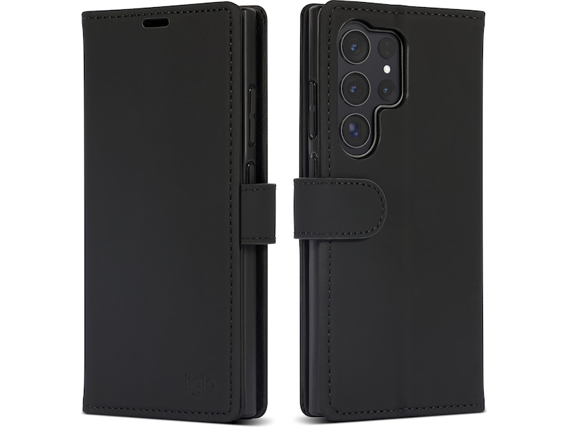 iiglo Galaxy S24 Ultra Plånboksfodral (svart) Skydd