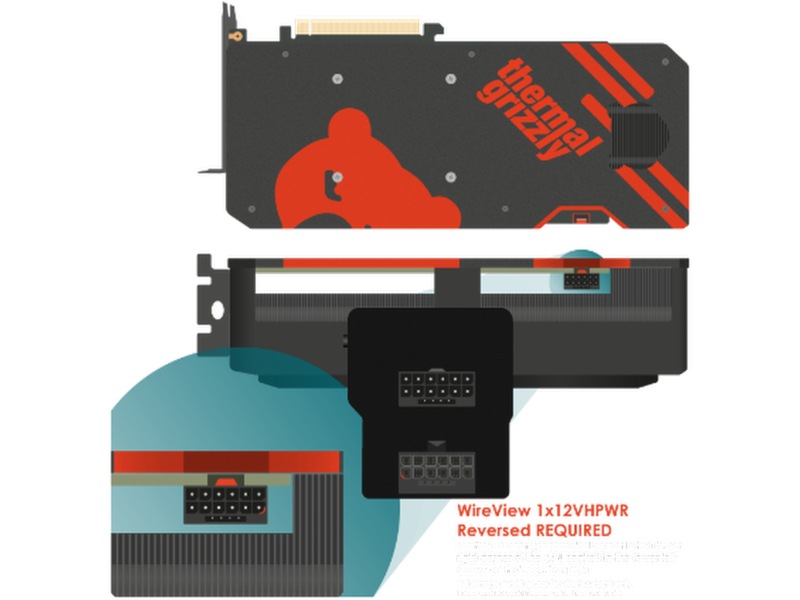 Thermal Grizzly WireView GPU 1x12VHPWR Tillbehör