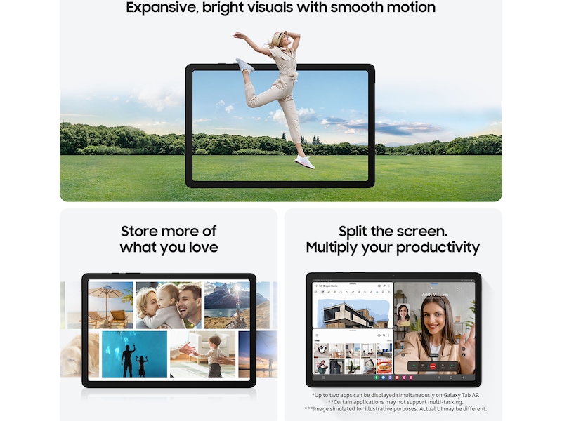 Samsung Galaxy Tab A9 4G (LTE) 64GB (silver) Surfplattor
