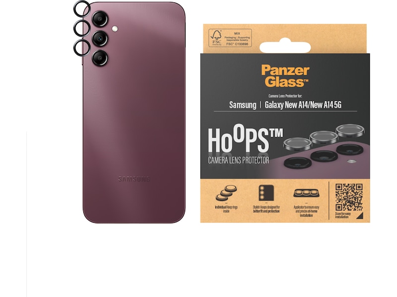 PanzerGlass Galaxy A15 / A15 5G Hoops Linsskydd Skärmskydd