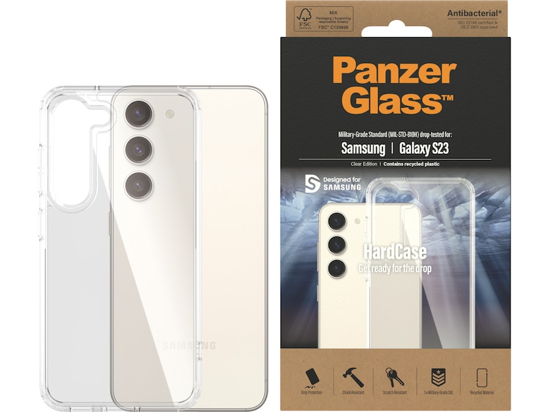 PanzerGlass Galaxy S23 Hardcase skal (transparent) Skydd