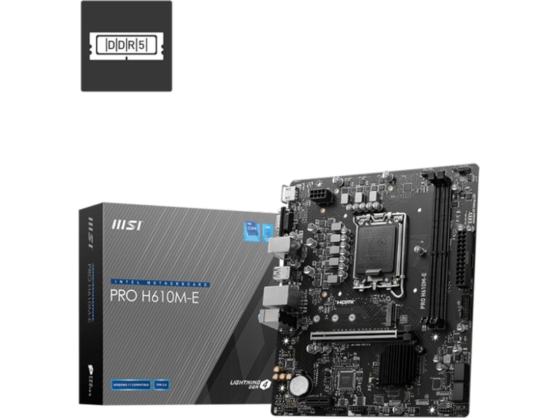 MSI PRO H610M-E Moderkort Intel Socket