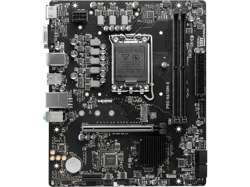 MSI PRO H610M-E Moderkort Intel Socket