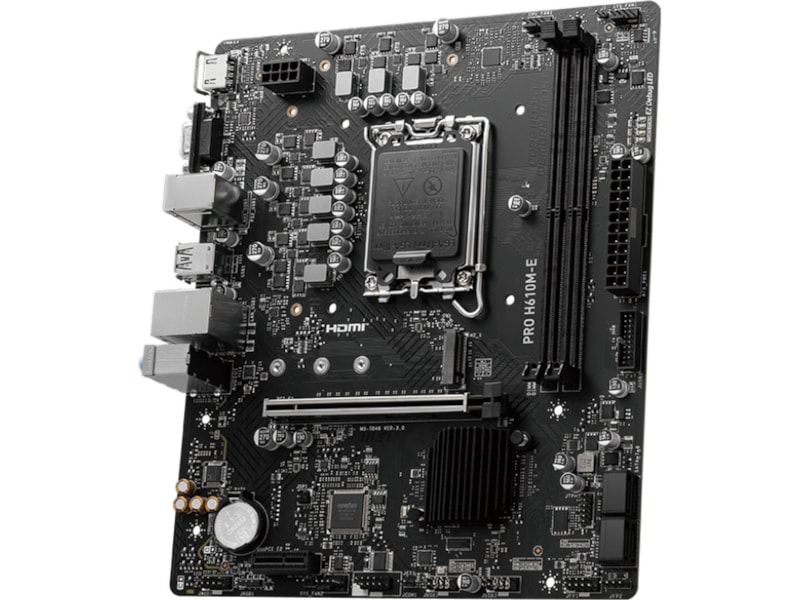 MSI PRO H610M-E Moderkort Intel Socket