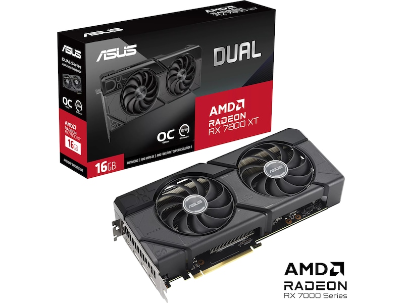 ASUS Dual Radeon RX 7800 XT OC Grafikkort