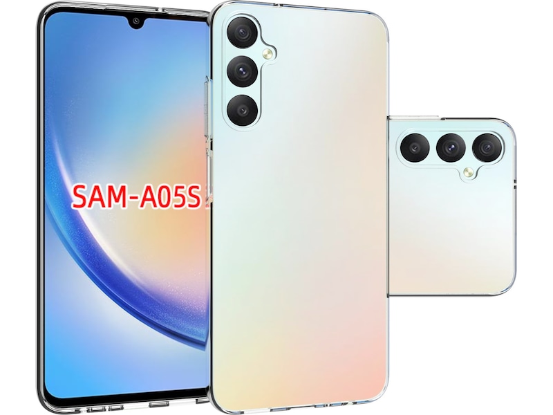 iiglo Galaxy A05S Silikonskydd (transparent) Skydd