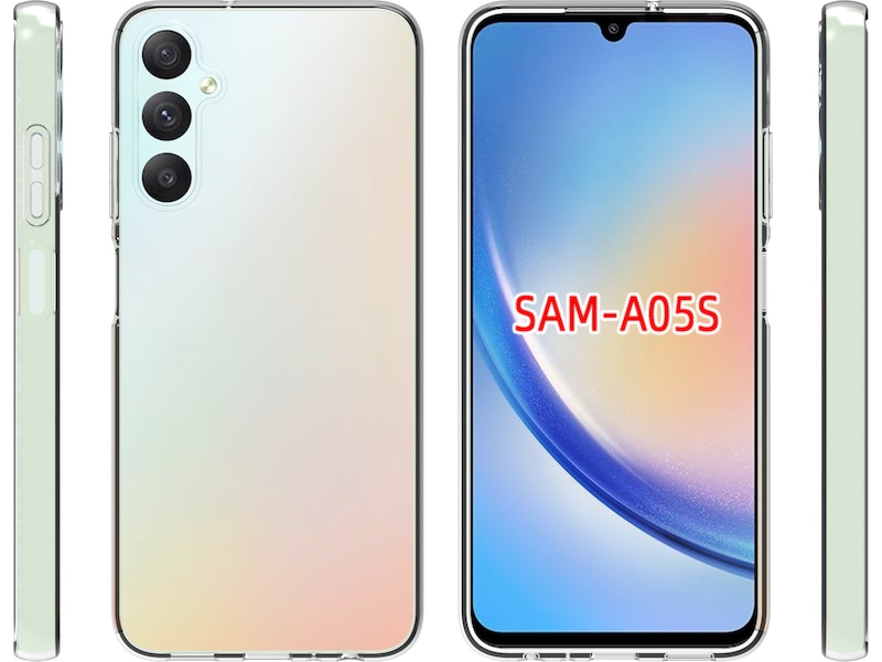 iiglo Galaxy A05S Silikonskydd (transparent) Skydd