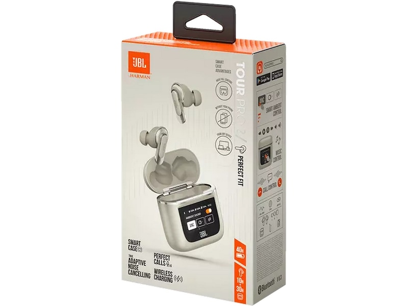 JBL Tour Pro 2 True ANC Trådlösa Hörlurar, In-ear (champagne) In-ear hörlurar
