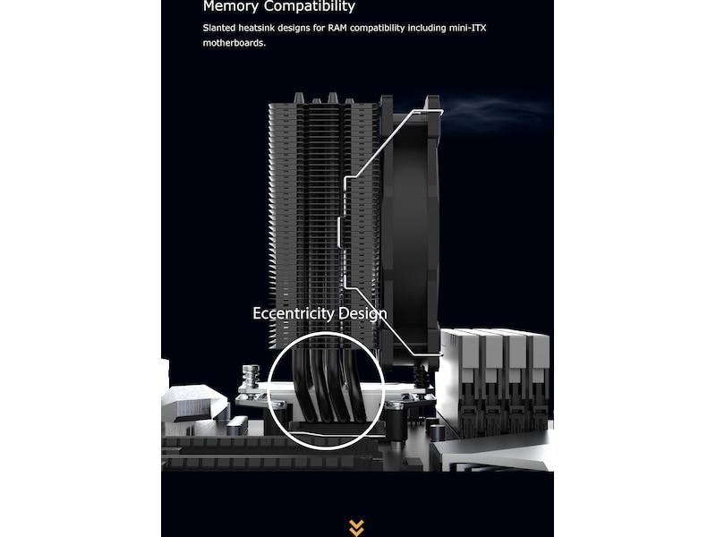Akasa Alucia H4 Plus CPU kylare CPU - Luftkylning