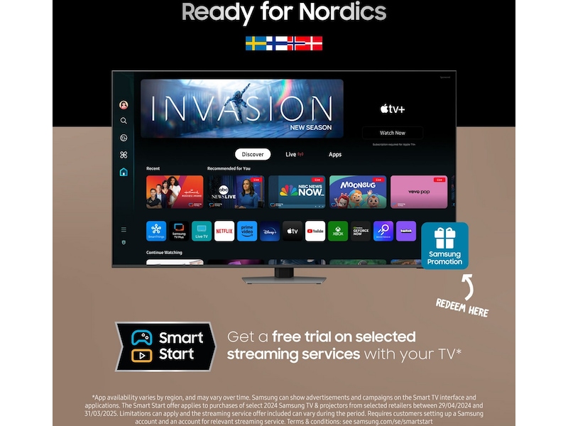 Samsung 65" QN85D 4K Neo QLED Mini LED Smart TV (2024) 60 - 69 tums TV