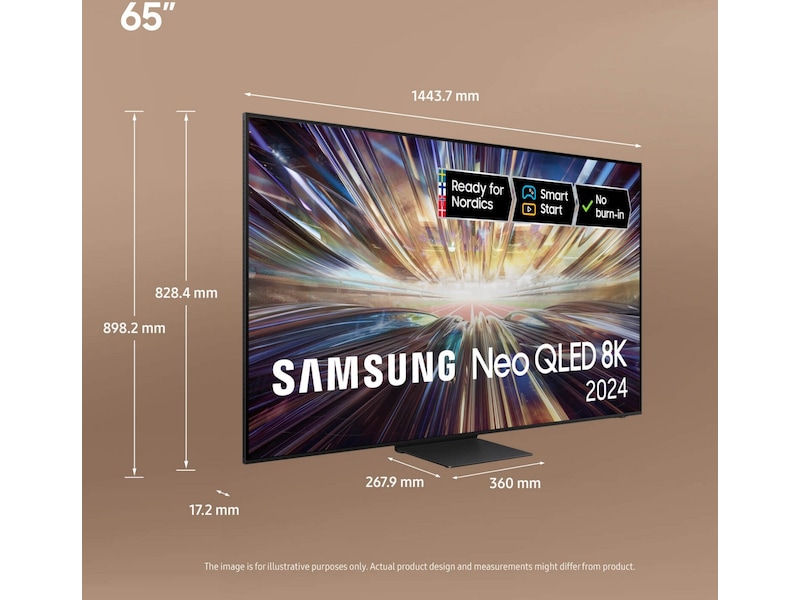 Samsung 65" QN800D 8K Neo QLED Mini LED Smart TV (2024) 60 - 69 tums TV
