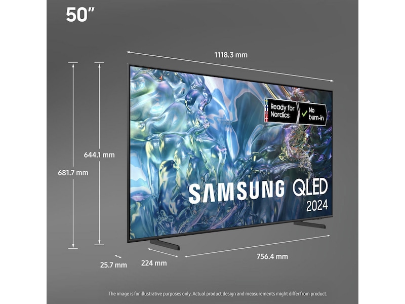 Samsung 50" Q60D QLED 4K TV TQ50Q60D 50 - 59 tums TV