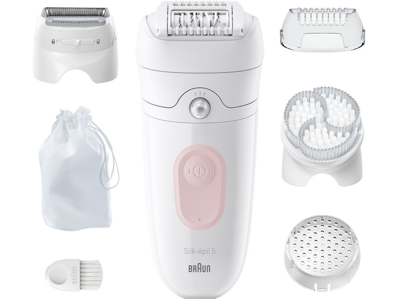 Braun Silk-épil 5 Epilator SE5-060 (vit/flamingo) Epilator & IPL-hårborttagning
