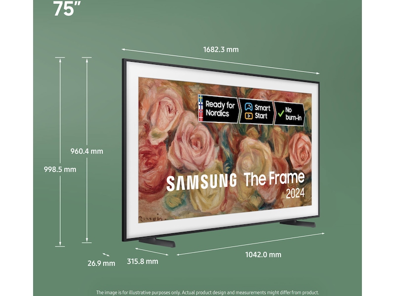 Samsung 75” The Frame 2024 TQ75LS03D 70 - 79 tums TV