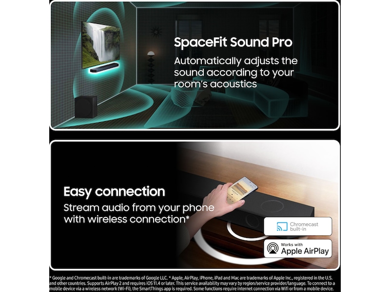 Samsung HW-Q935D soundbar med subwoofer (svart) Soundbars