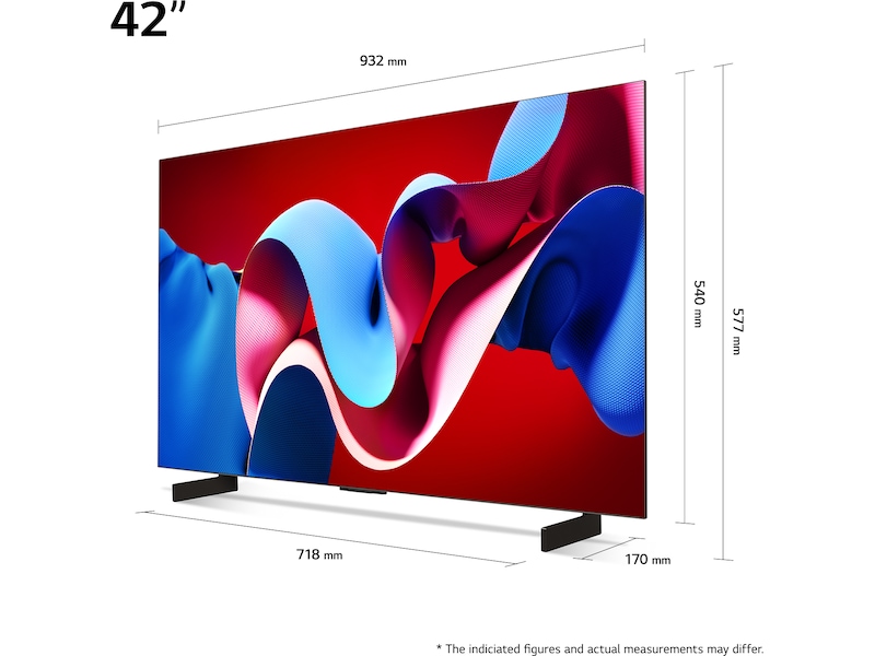 LG 42'' OLED evo C4 4K TV (2024) OLED42C44LA 20 - 49 tums TV