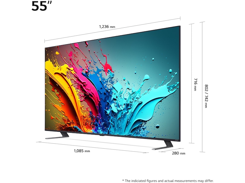 LG 55'' QNED 85 4K TV (2024) 55QNED85T6C 50 - 59 tums TV