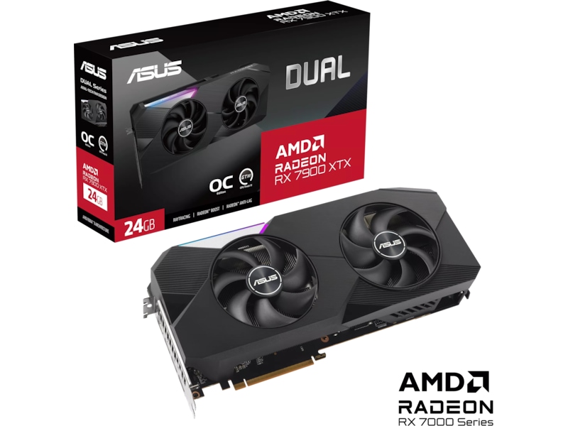 ASUS Dual Radeon RX 7900 XTX OC Grafikkort