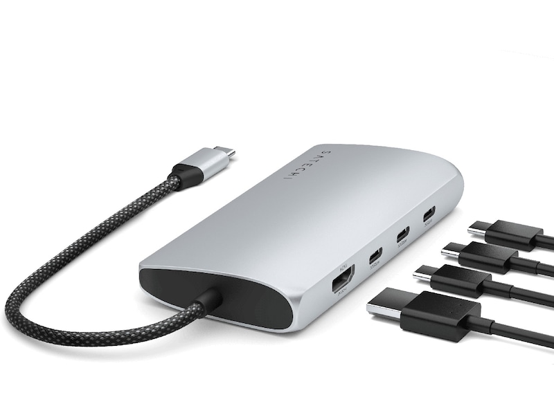 Satechi Multiport 8K Docking V3 (silver) Dockningsstation och USB-hub