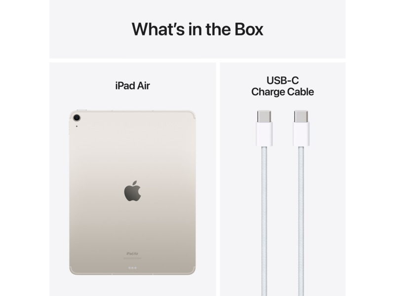 iPad Air 13" (2024) 1TB 5G (starlight) Surfplattor