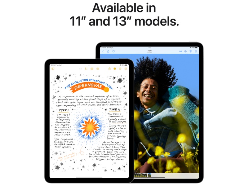 iPad Air 13" (2024) 128GB 5G (purple) Surfplattor