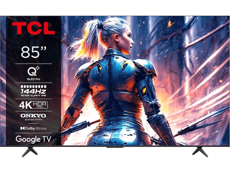 TCL 85" 85T8B QLED Pro 4K Google TV Över 80 tums TV