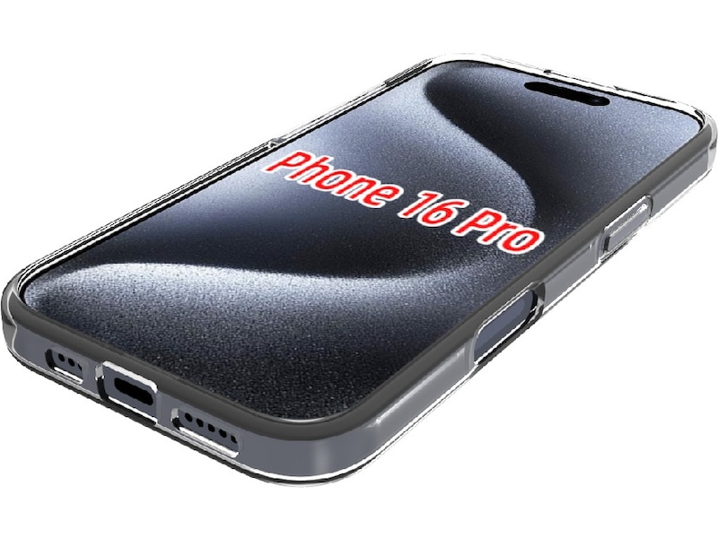 iiglo iPhone 16 Pro Silikonskal (transparent) Skydd