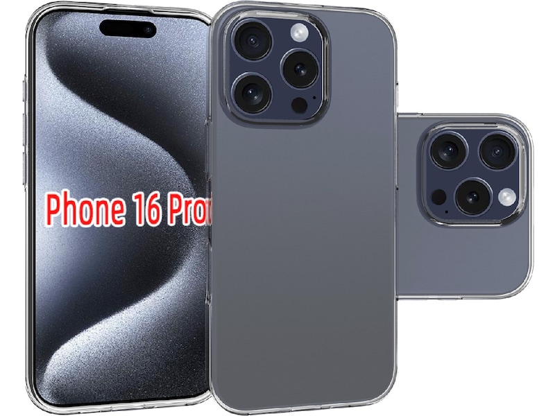 iiglo iPhone 16 Pro Silikonskal (transparent) Skydd