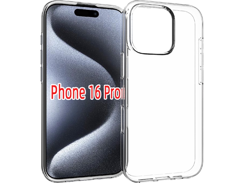 iiglo iPhone 16 Pro Silikonskal (transparent) Skydd