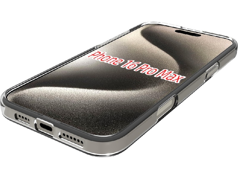 iiglo iPhone 16 Pro Max Silikonskal (transparent) Skydd