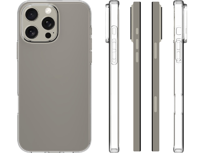 iiglo iPhone 16 Pro Max Silikonskal (transparent) Skydd