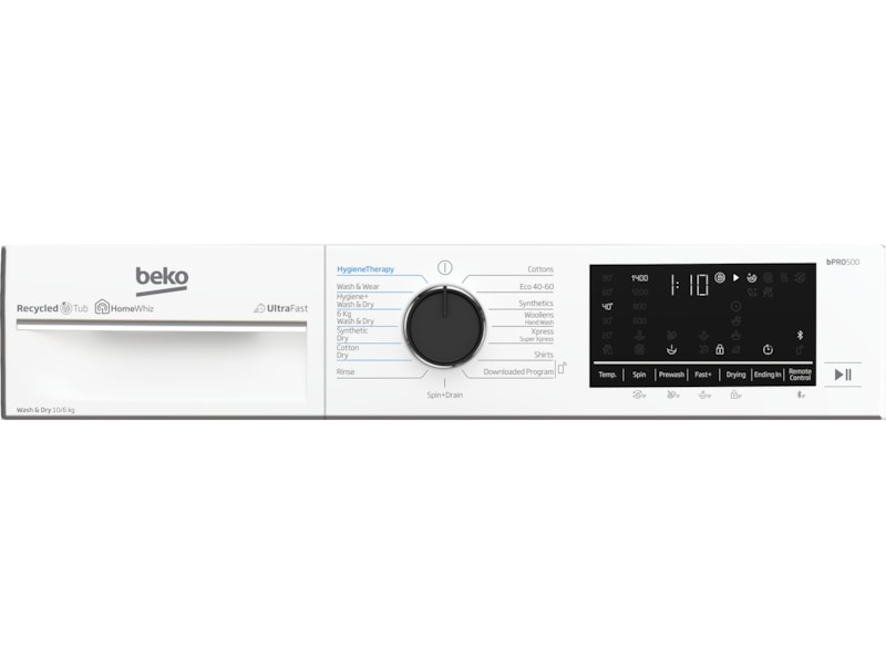 Beko BDFT710442WB Tvättmaskin/Torktrumlare (vit) Kombinerad tvättmaskin och torktumlare