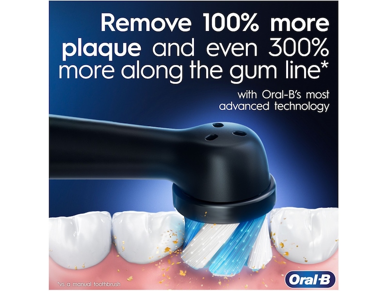 Oral-B iO 9 Duo elektriska tandborstar (svarta & ljusrosa) Eltandborste