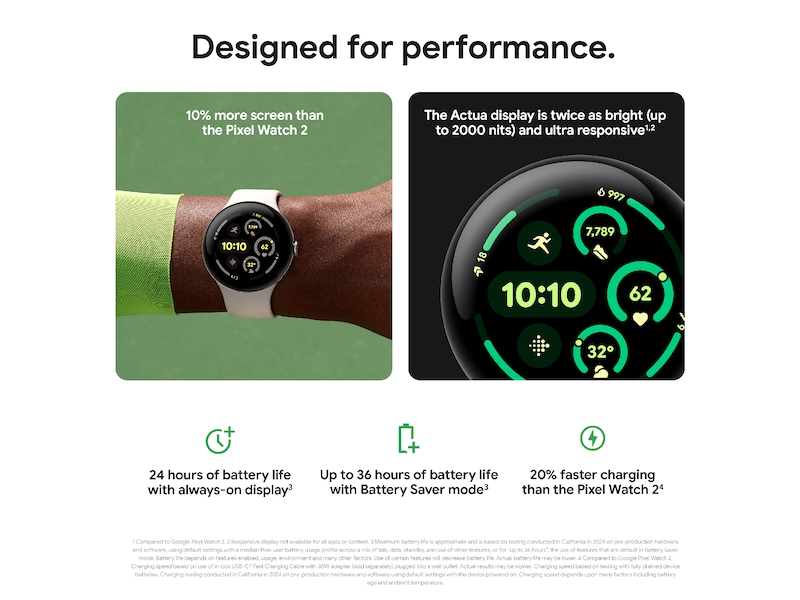 Google Pixel Watch 3 41mm LTE (obsidian) Smartwatches