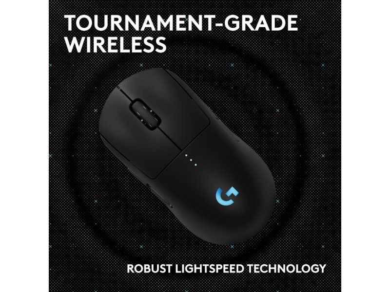 Logitech PRO 2 Lightspeed Trådlös Gamingmus (svart) Gamingmus