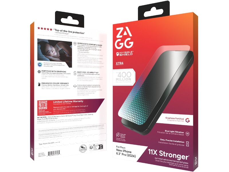 InvisibleShield Glass XTR4 iPhone 16 Pro Skärmskydd Skärmskydd