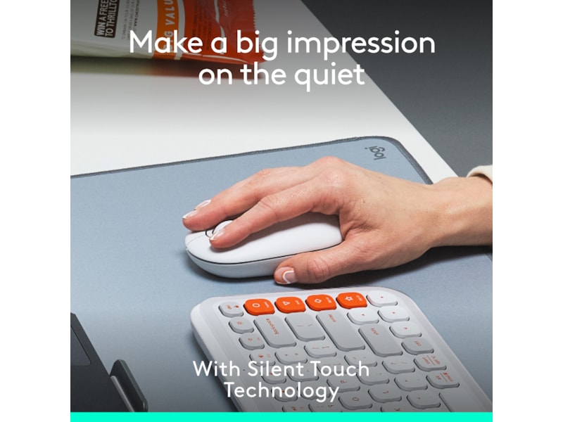 Logitech POP Icon trådlös mus (off-white) Mus