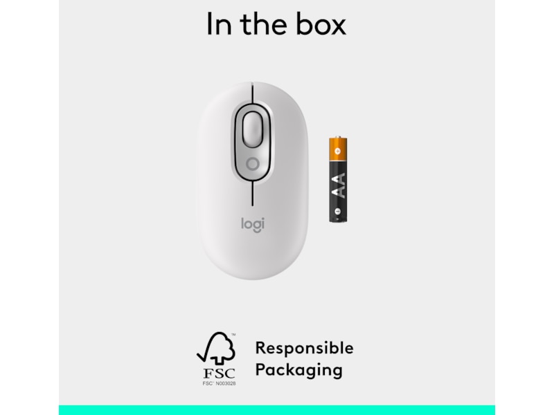 Logitech POP Icon trådlös mus (off-white) Mus