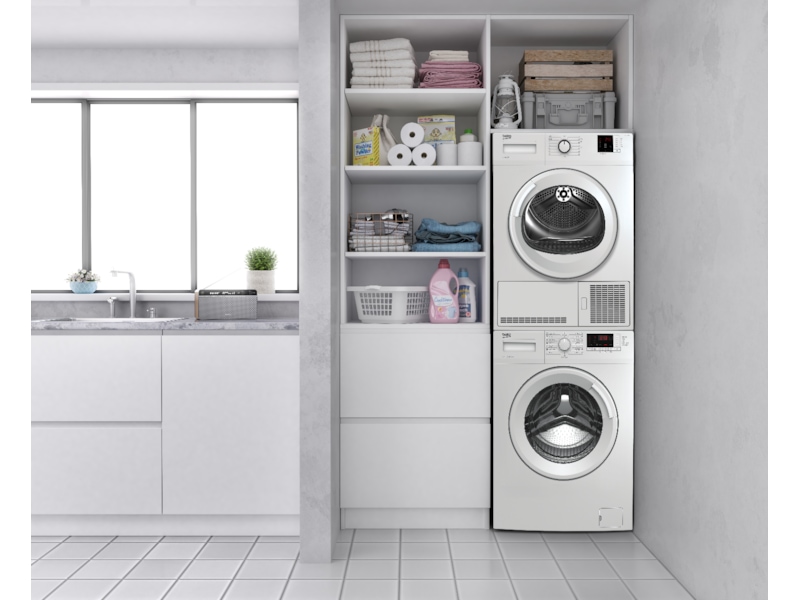 Beko WTV7712XW Tvättmaskin + torktumlare (vit) Tvättmaskin