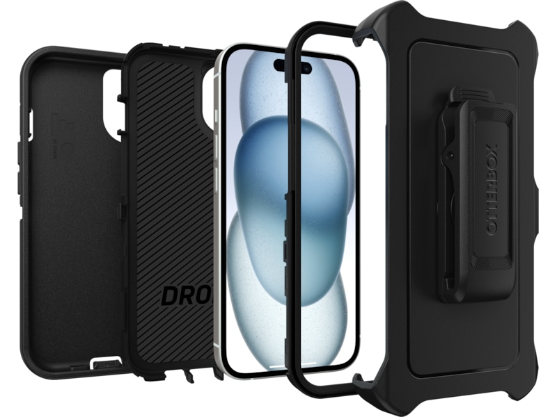 OtterBox iPhone 16e/15/14/13 Defender skal - ProPack (svart) Skydd