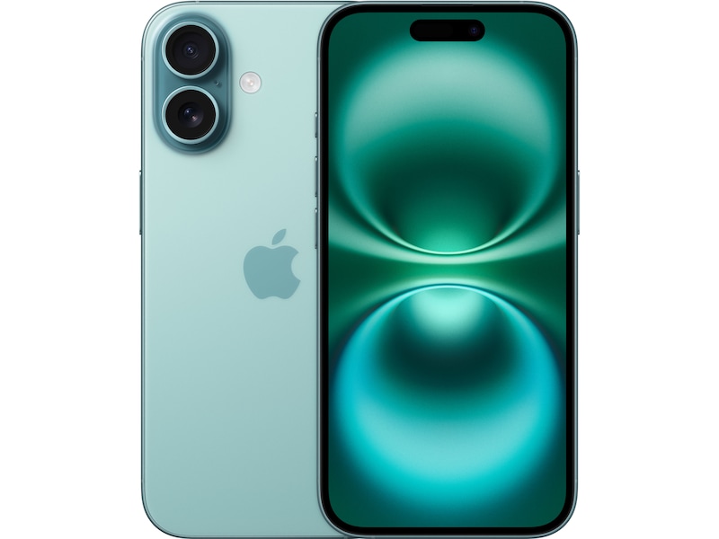 iPhone 16 128GB  (blågrön) Mobiltelefoner