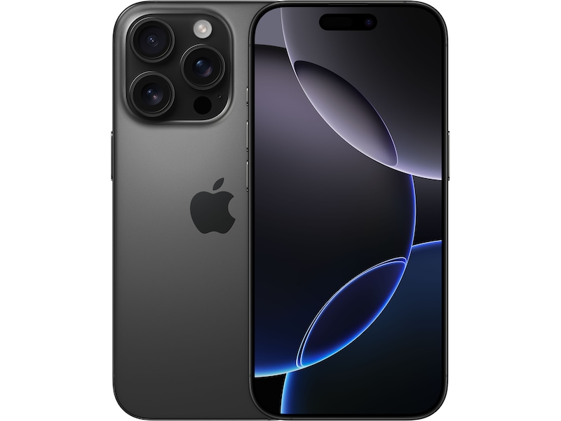 iPhone 16 Pro 128GB (svart titan) Mobiltelefoner