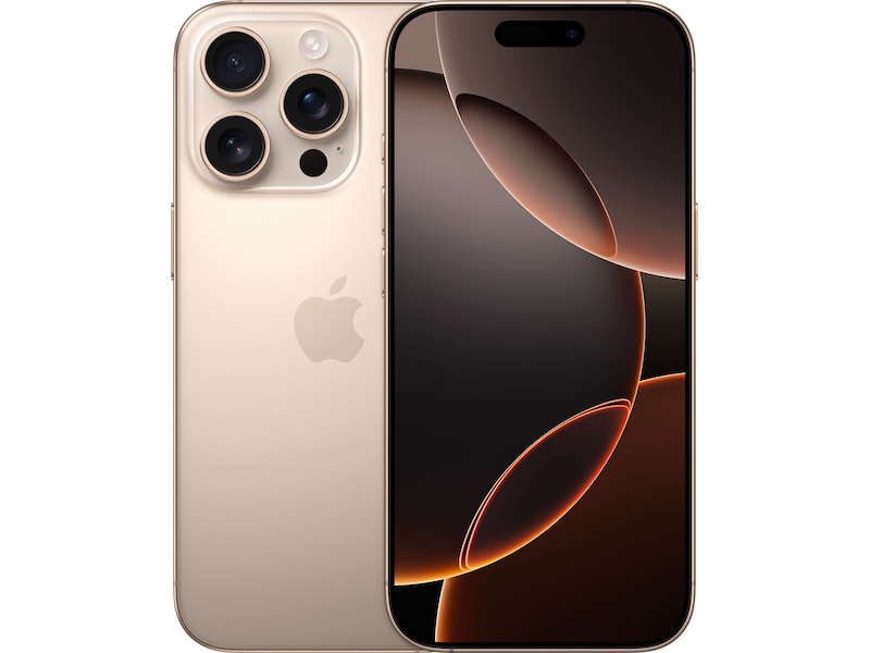 iPhone 16 Pro 256GB (sandfärgat titan) Mobiltelefoner