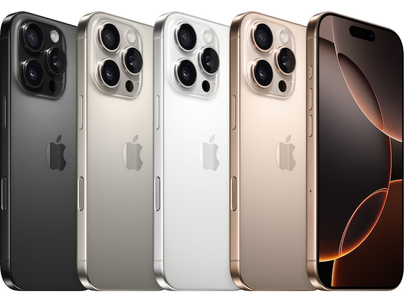 iPhone 16 Pro 256GB (sandfärgat titan) Mobiltelefoner