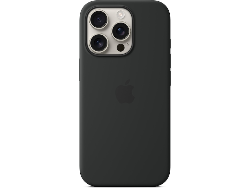 Apple iPhone 16 Pro Silikonskal (svart) Skydd