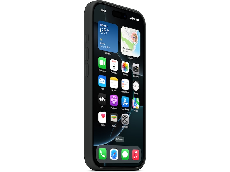 Apple iPhone 16 Pro Silikonskal (svart) Skydd